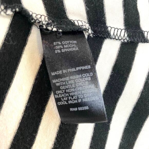 EXPRESS Womens Size XS Black White Stripe Stretchy Tank Dress Sleeveless - Picture 6 of 9